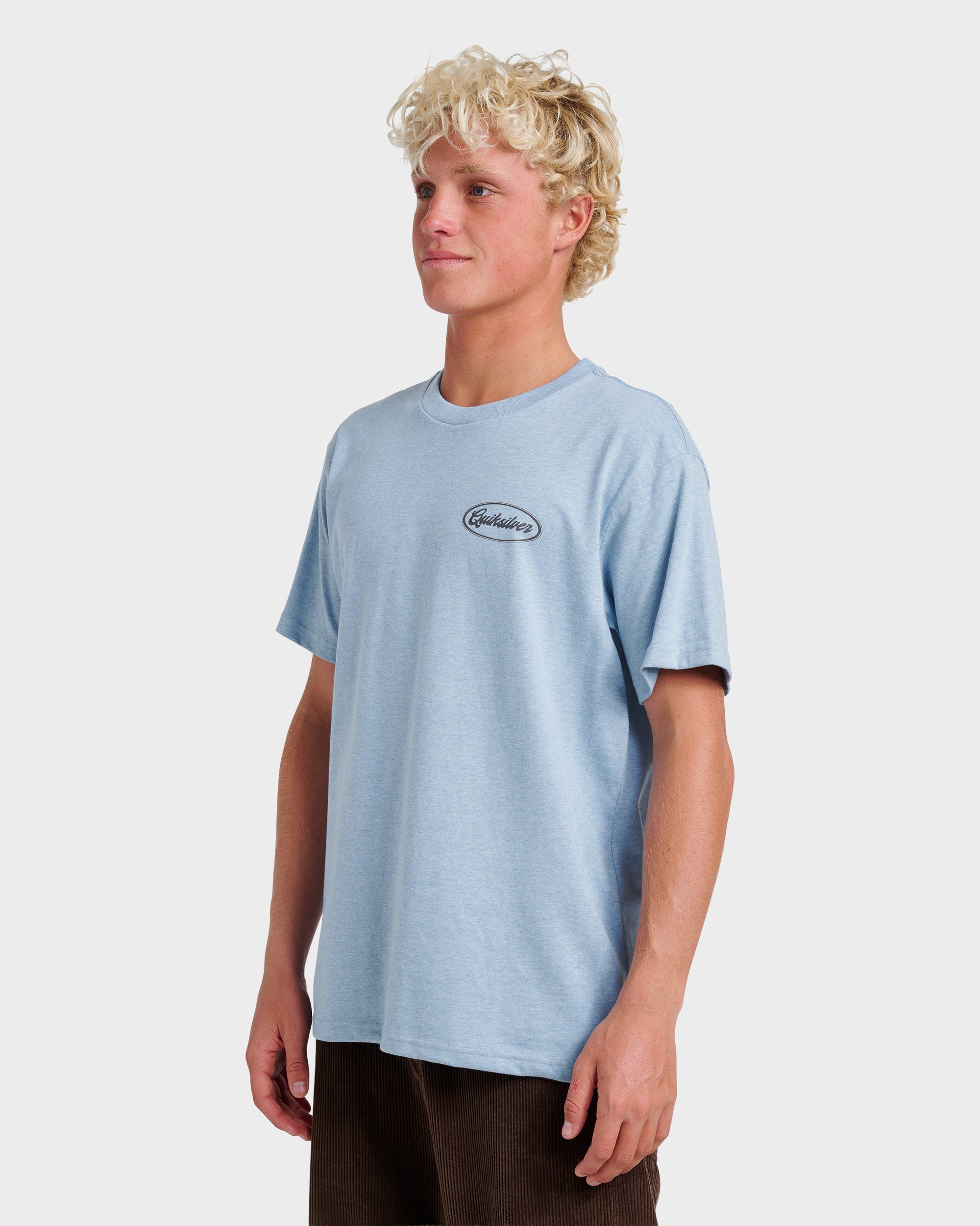 Mechanics Script Classic T-shirt - Ashley Blue Heather