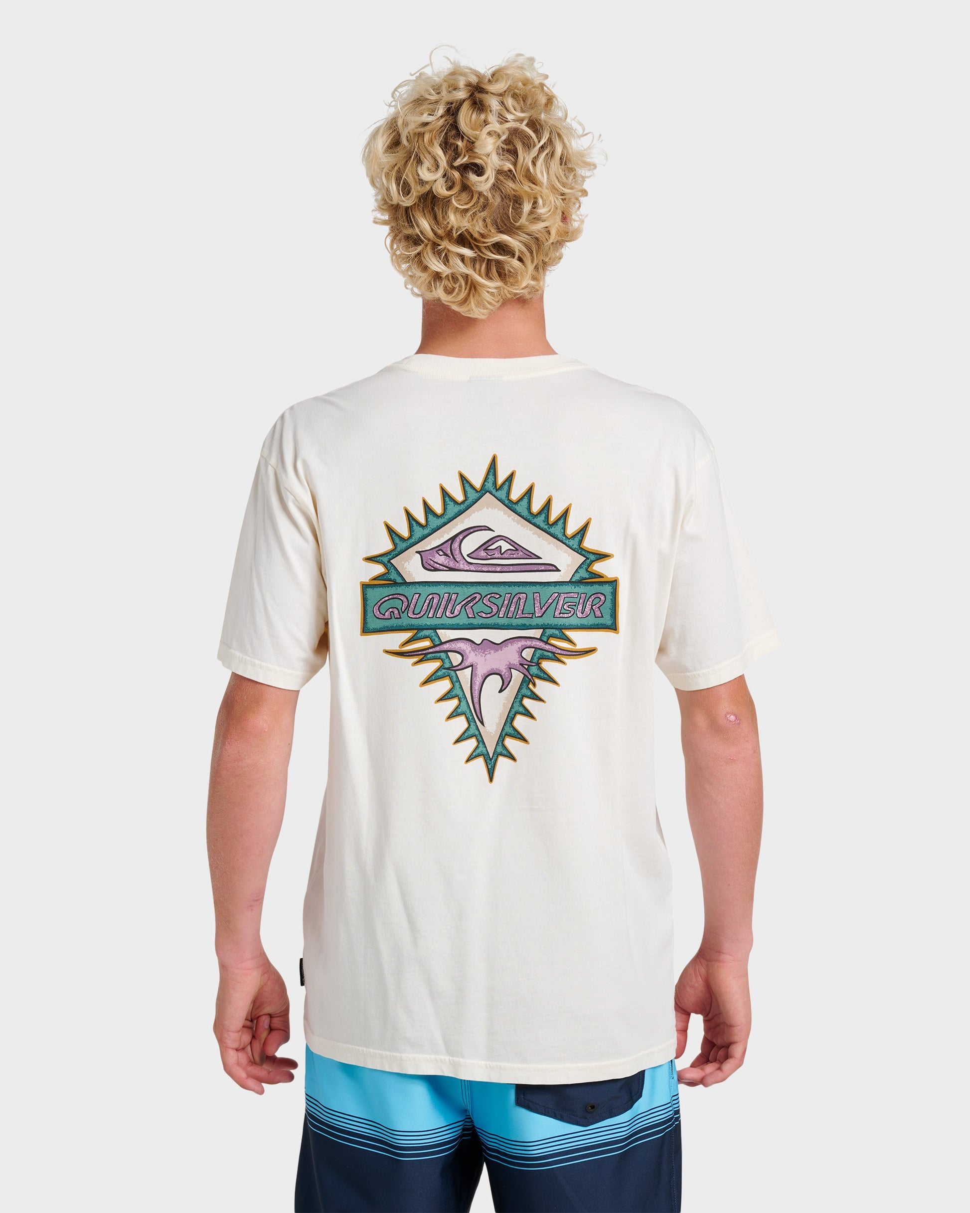 Liberty Spikespigment Dye T-Shirt - Snow White