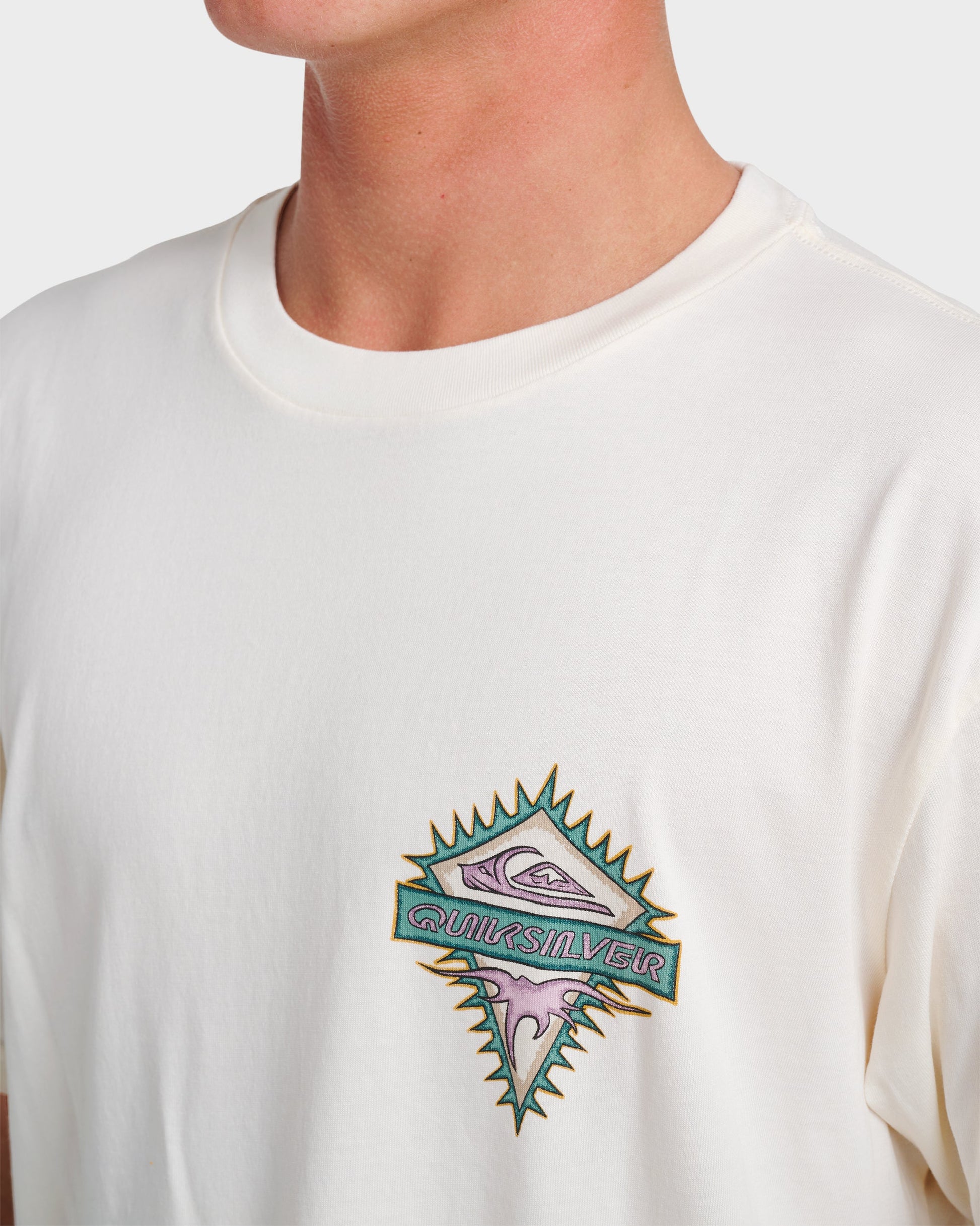 Liberty Spikespigment Dye T-Shirt - Snow White