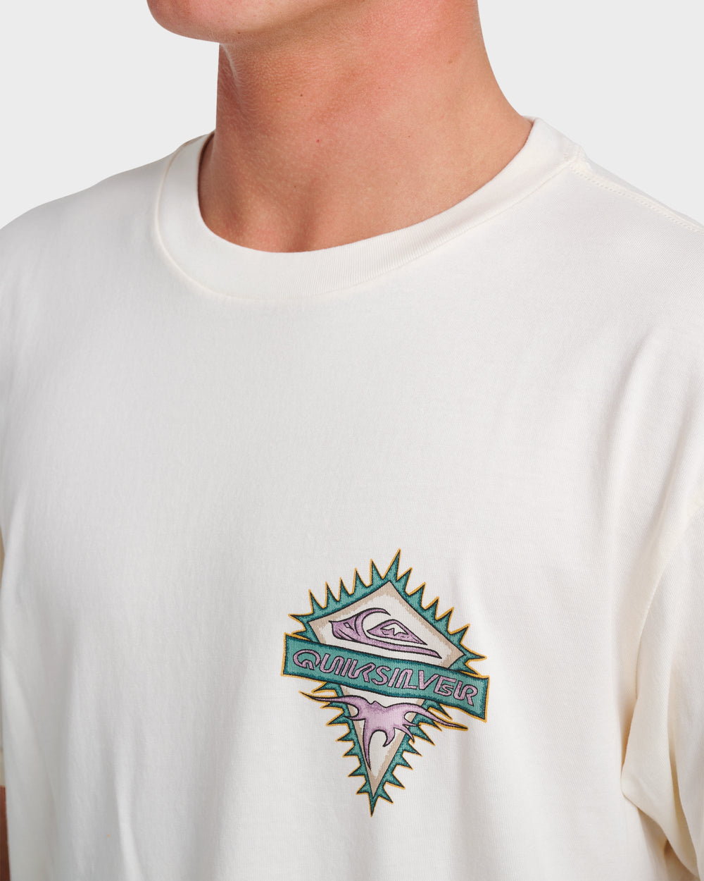 Liberty Spikespigment Dye T-Shirt - Snow White