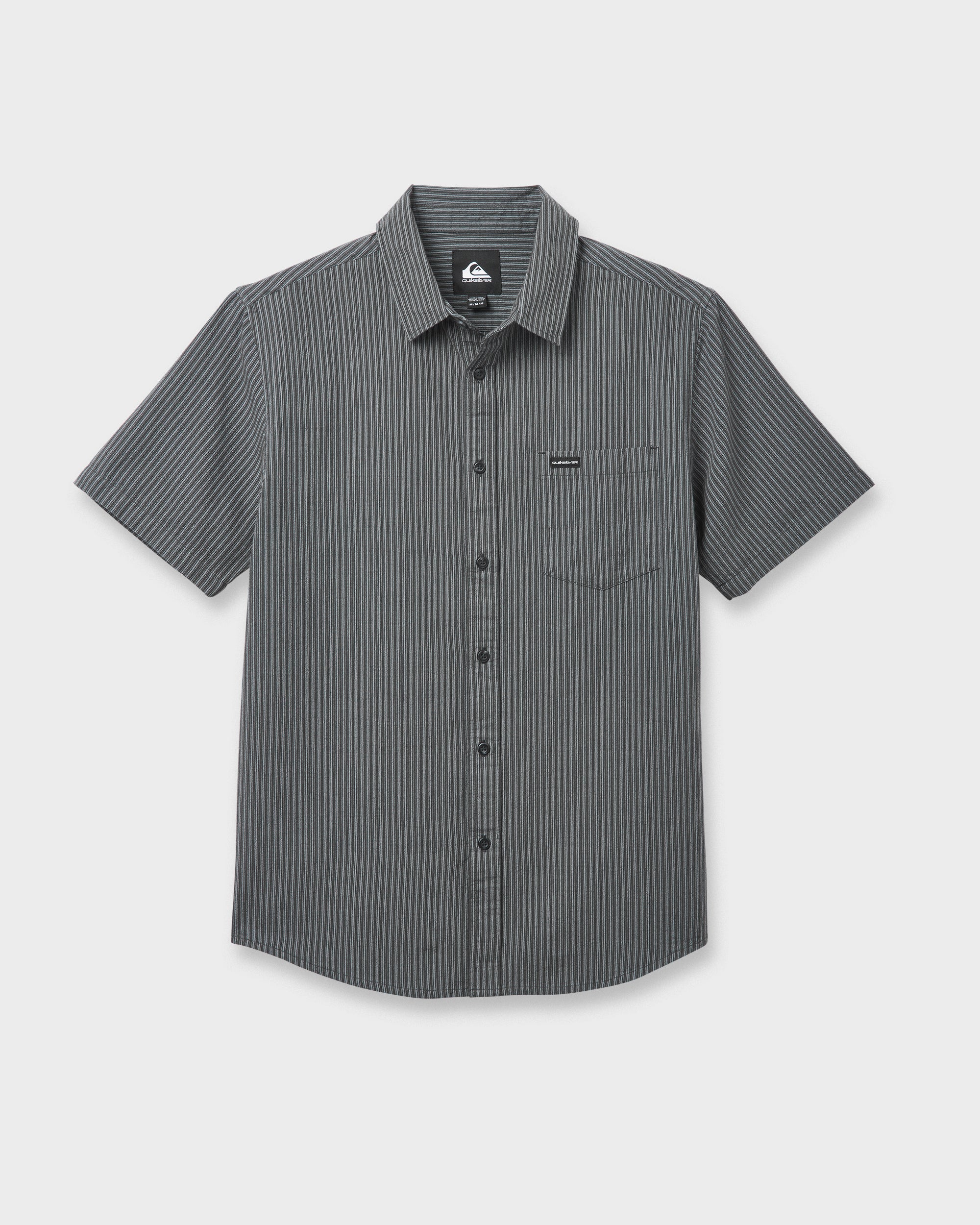 Oxford Stripe Classic Short Sleeve Shirt - Phantom