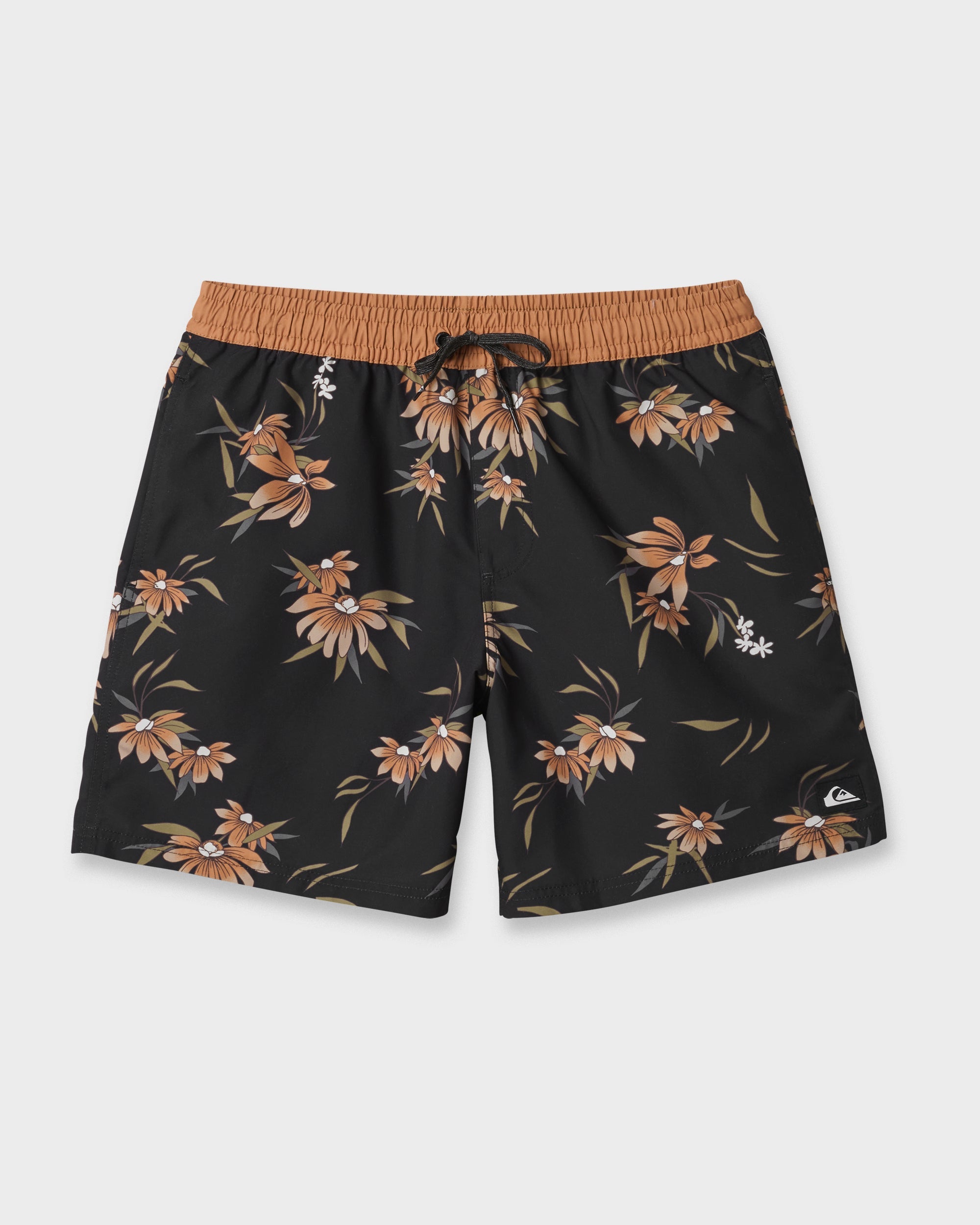Everyday Coastal Flora 17" Swim Trunks - Black
