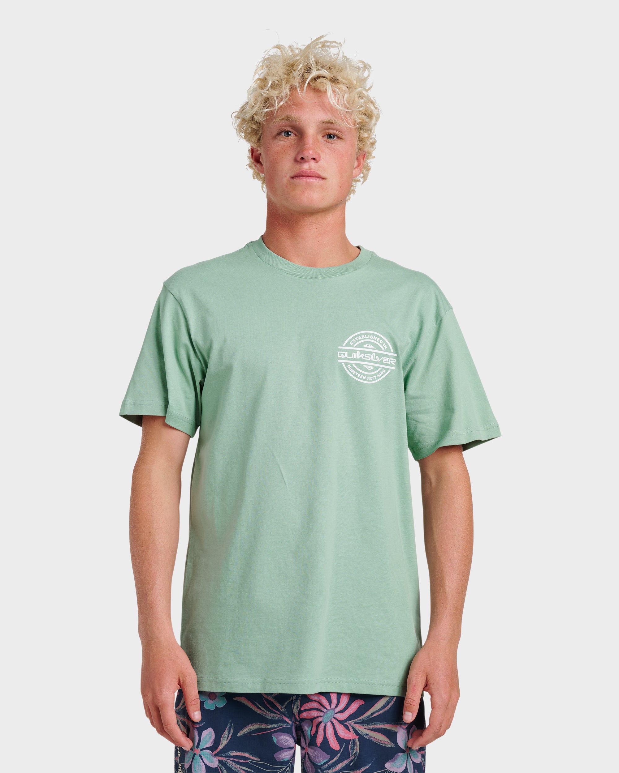 Mirrored Classic T-shirt - Granite Green