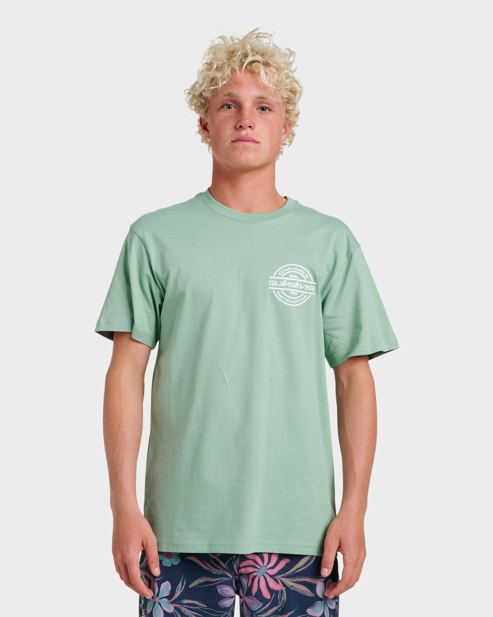 Mirrored Classic T-shirt - Granite Green