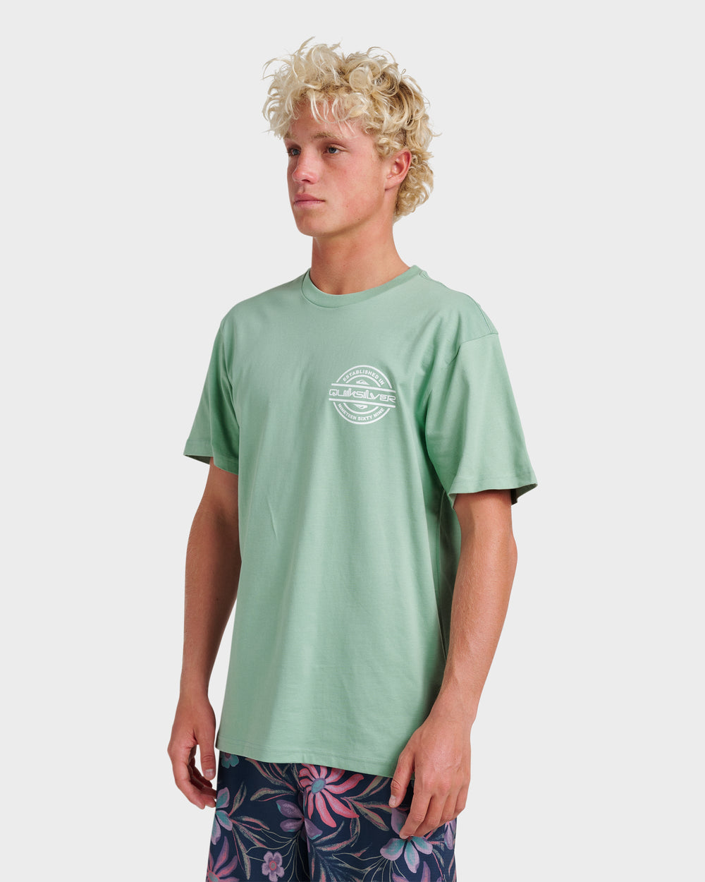Mirrored Classic T-shirt - Granite Green