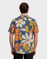 Waterman Flower Power Shirt - Sargasso Sea