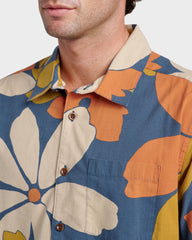 Waterman Flower Power Shirt - Sargasso Sea