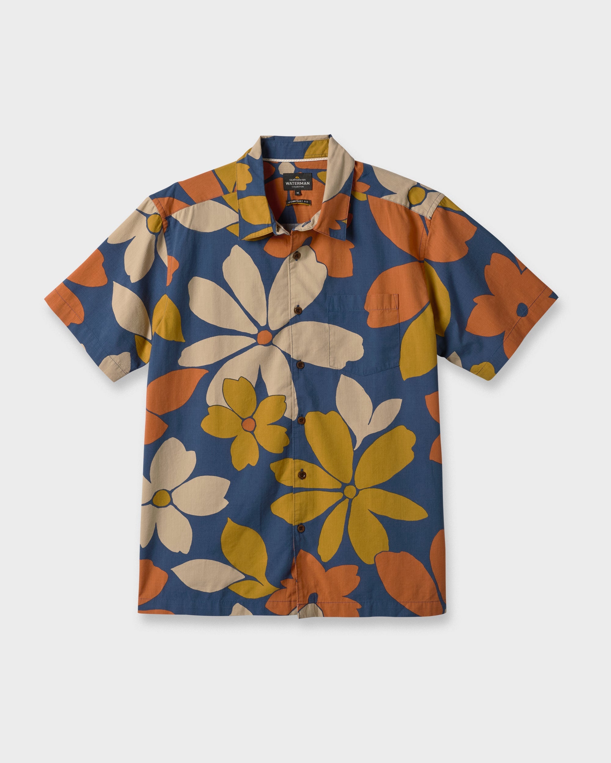 Waterman Flower Power Shirt - Sargasso Sea