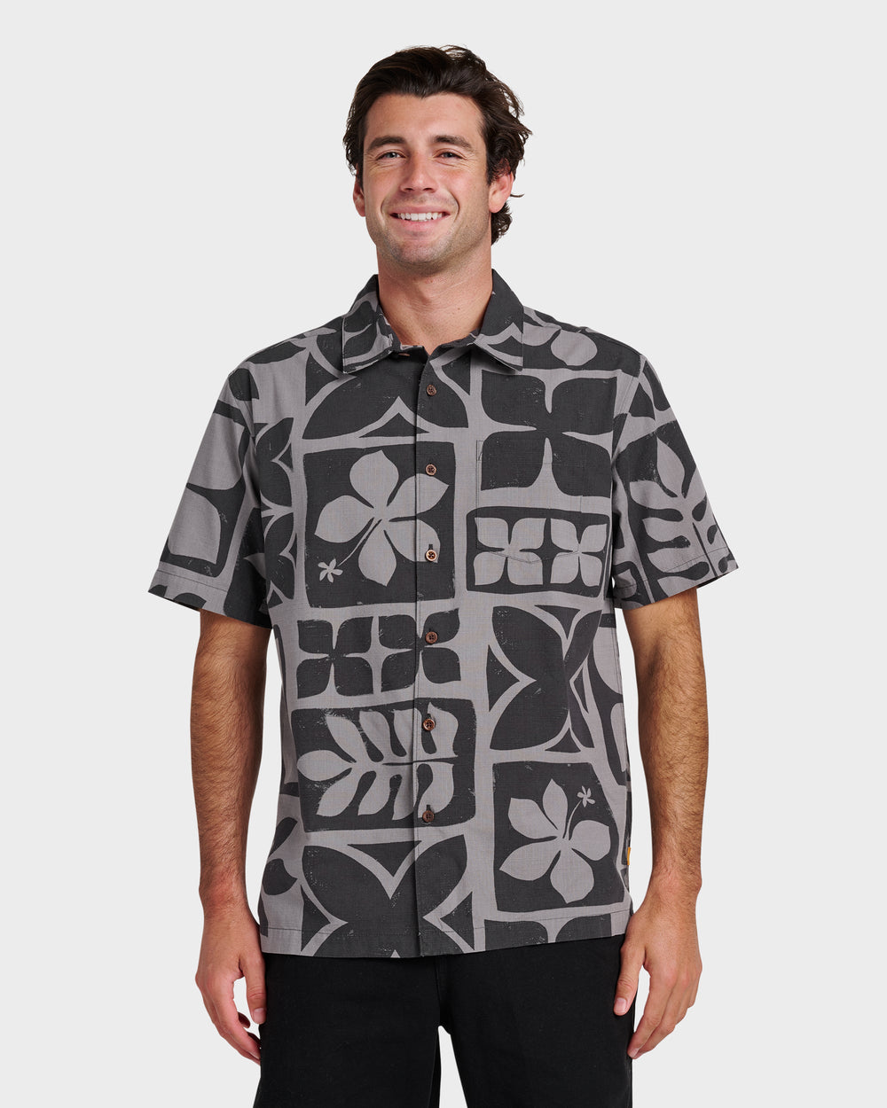 Waterman Tiki Island Shirt - Phantom