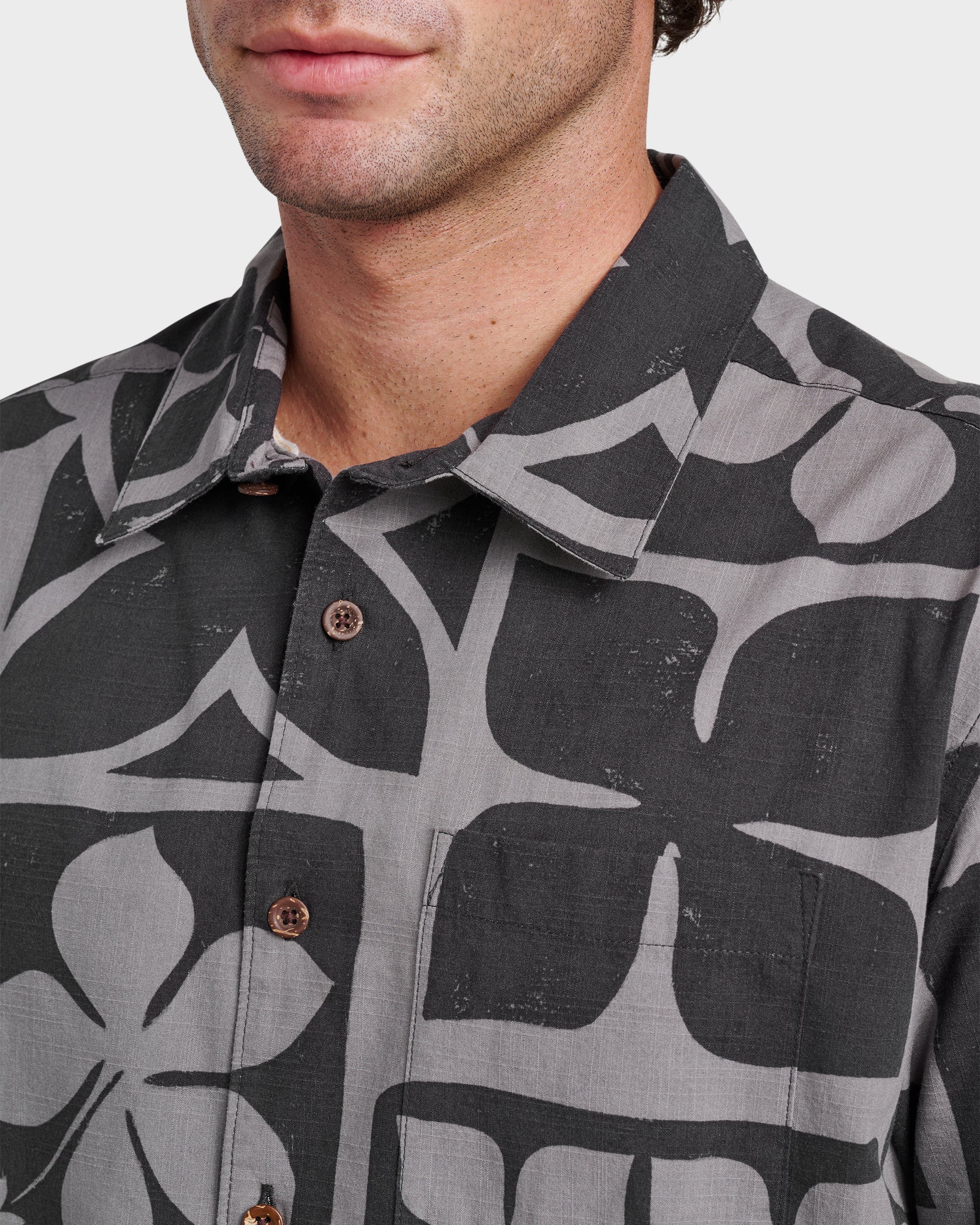 Waterman Tiki Island Shirt - Phantom