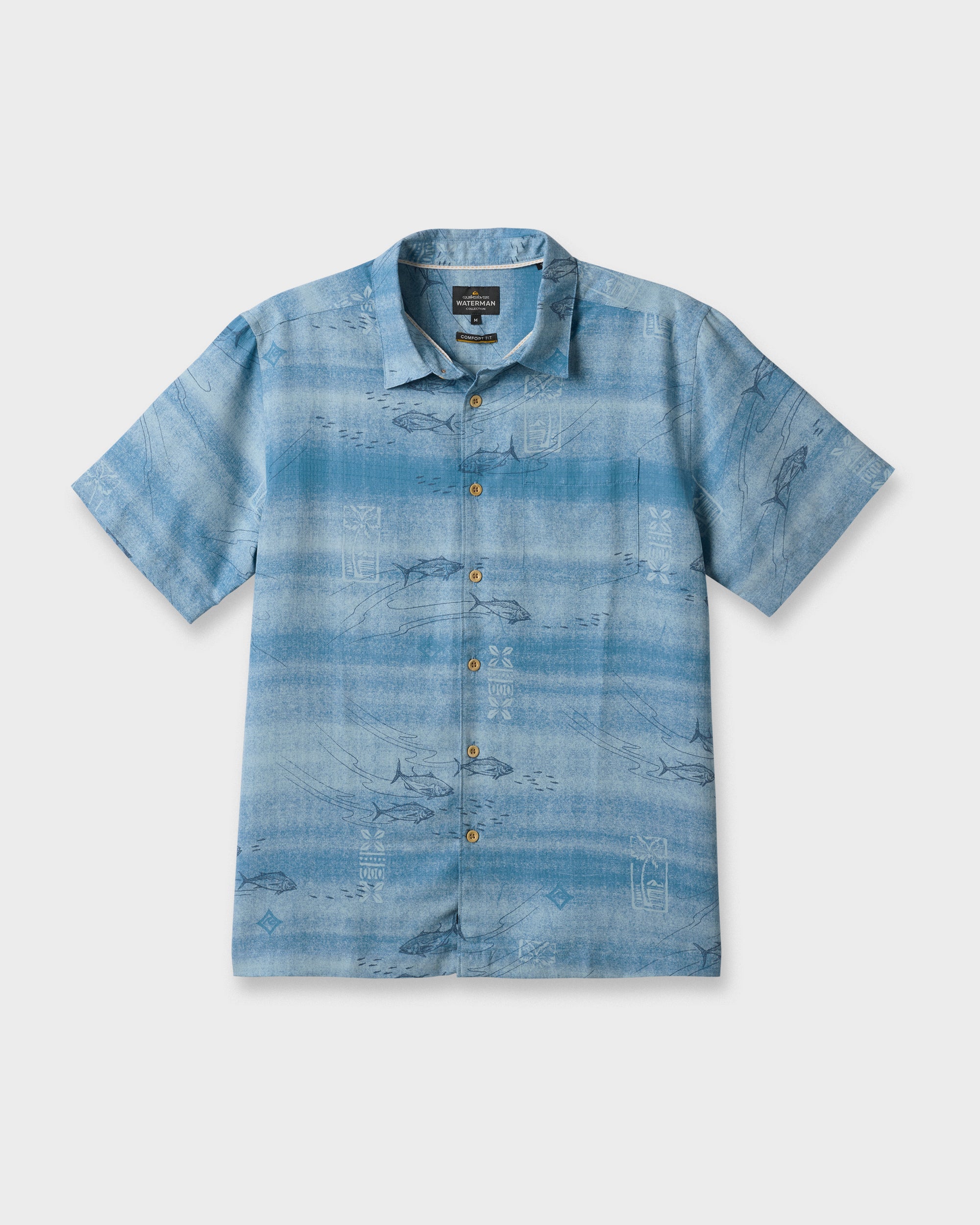 Waterman Go Fish Shirt - Sterling Blue