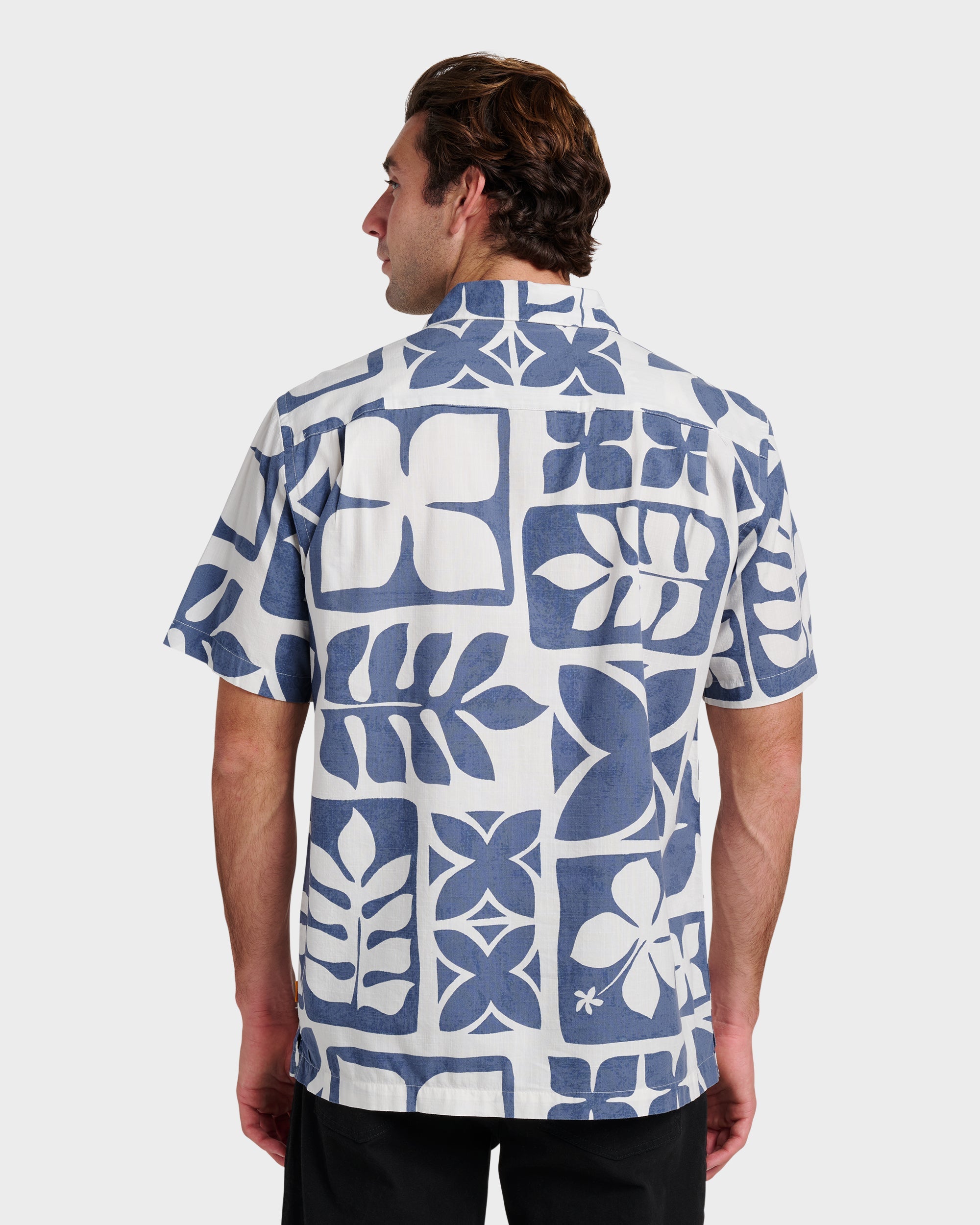 Waterman Tiki Island Shirt - Flint Stone