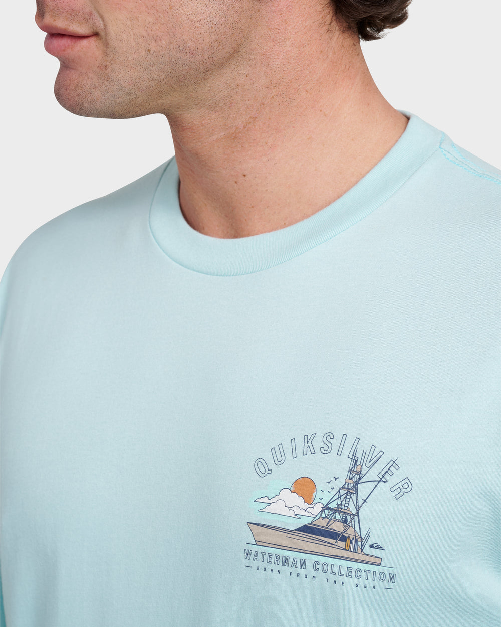 Waterman The Rig Classic T-shirt - Sterling Blue
