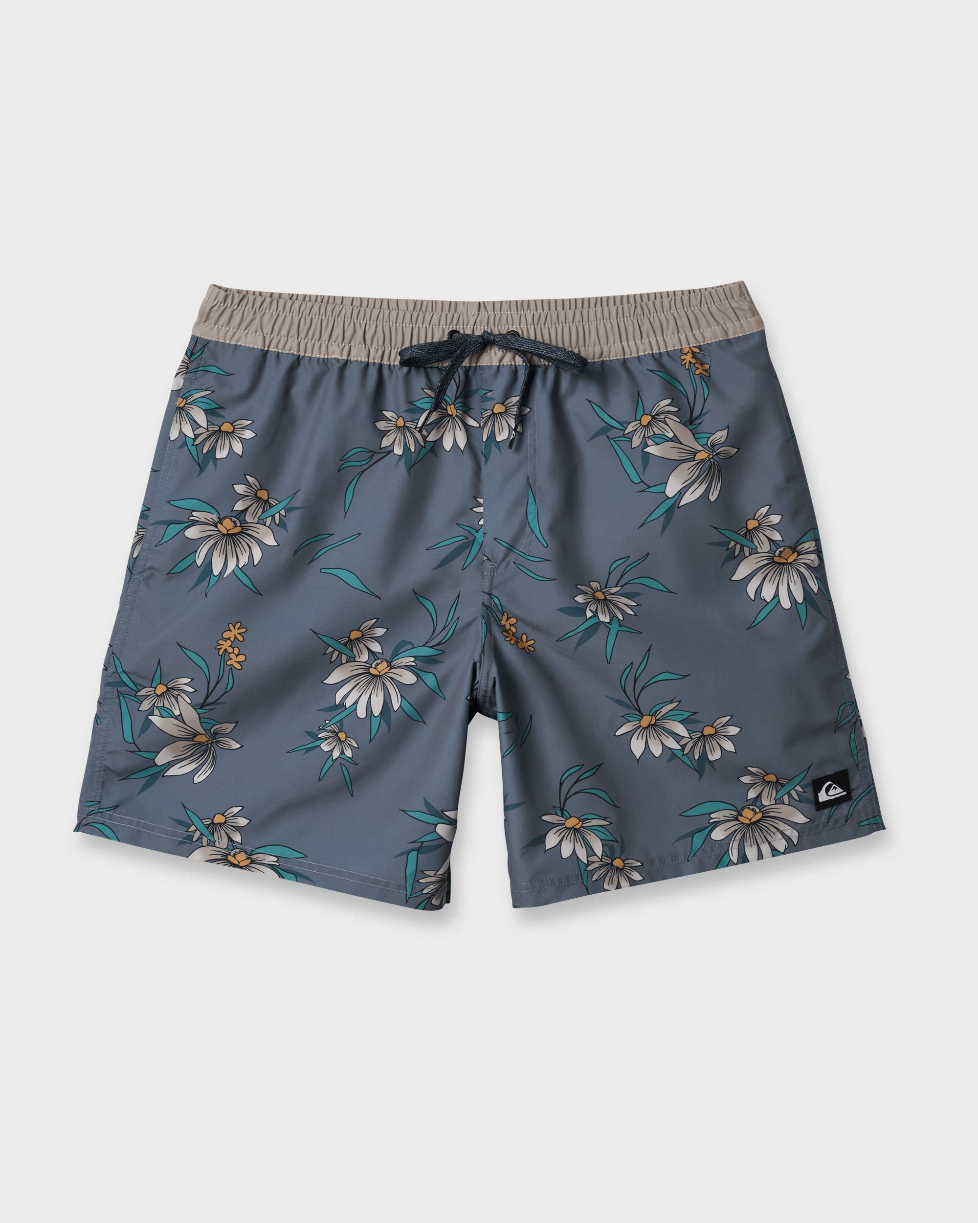 Everyday Coastal Flora 17" Swim Trunks - China Blue
