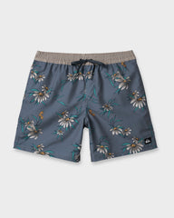 Everyday Coastal Flora 17" Swim Trunks - China Blue