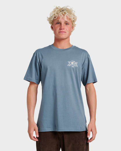 Floral Needs Classic T-shirt - China Blue
