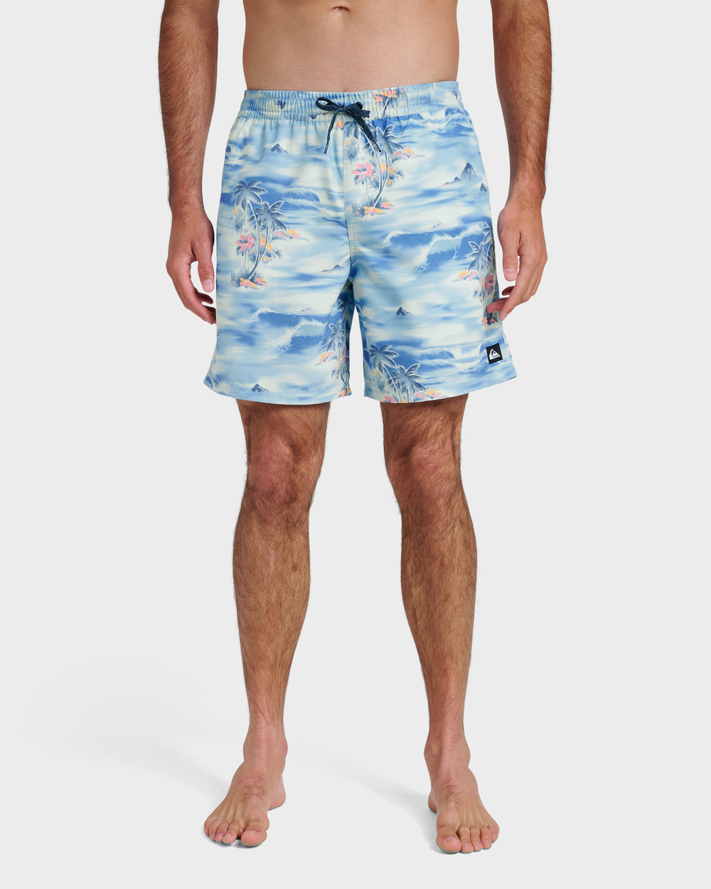 Everyday Tropical Surf 17" Swim Trunks - Total Eclipse