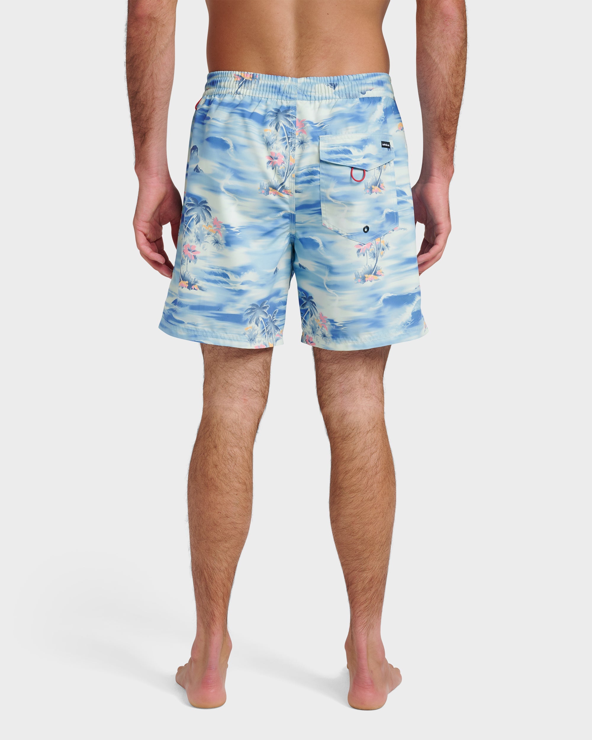 Everyday Tropical Surf 17" Swim Trunks - Total Eclipse