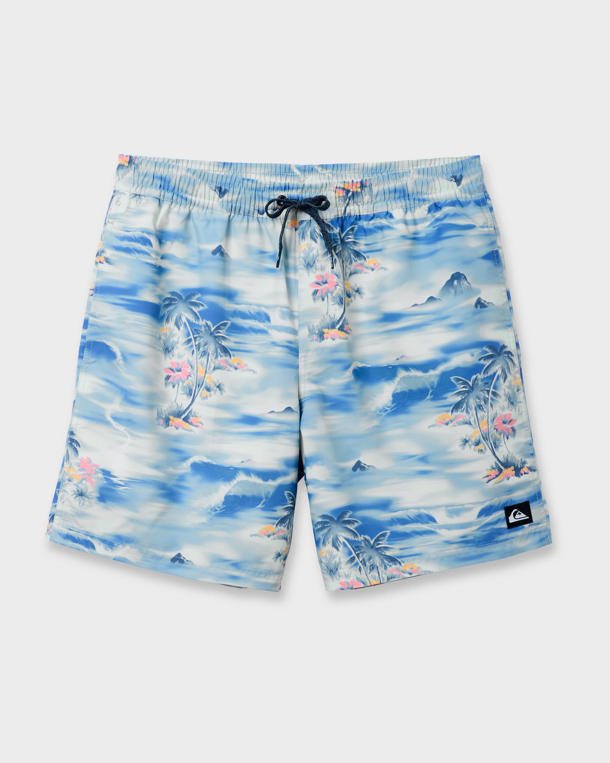 Everyday Tropical Surf 17" Swim Trunks - Total Eclipse