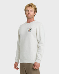 California Vibes Crew Fleece Sweatshirt - Oatmeal Hth