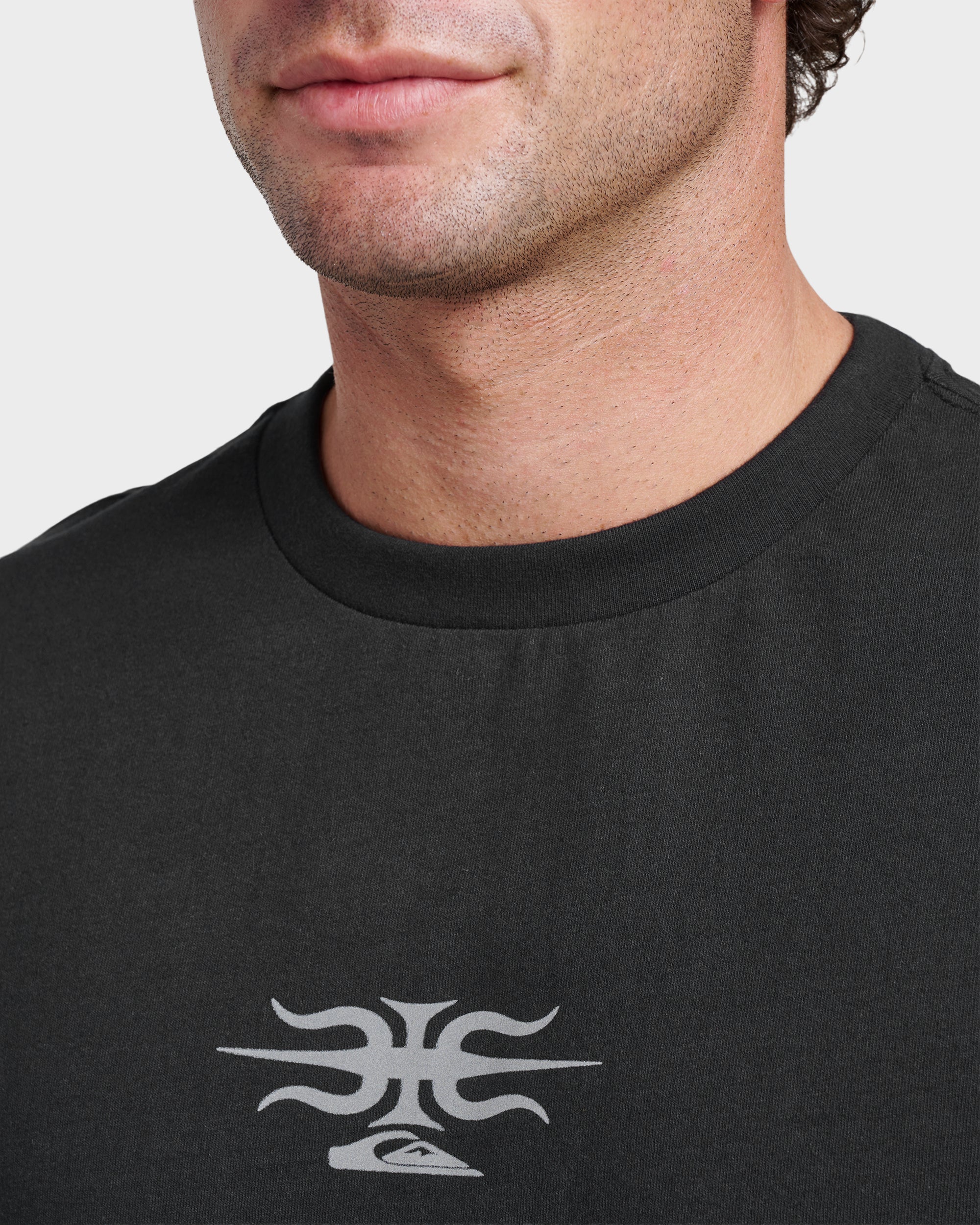 Stretch Tribal Mercury T-Shirt - Black