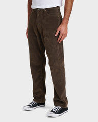 Landers Cord Pants - Chocolate Brown