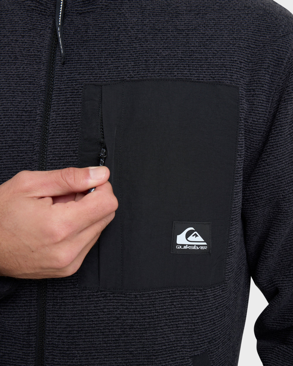 Aker Full Zip Technical Fleece - Black