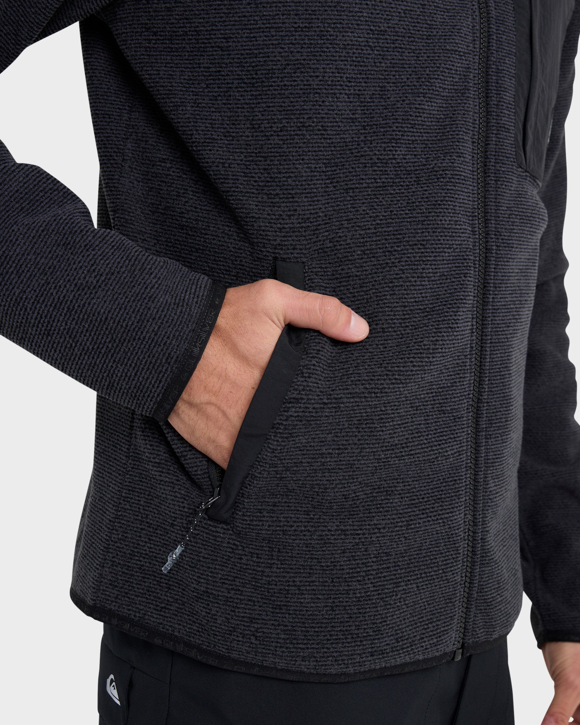 Aker Full Zip Technical Fleece - Black