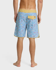 Surfsilk Scallop Ditsy 19" Boardshorts - Ashley Blue