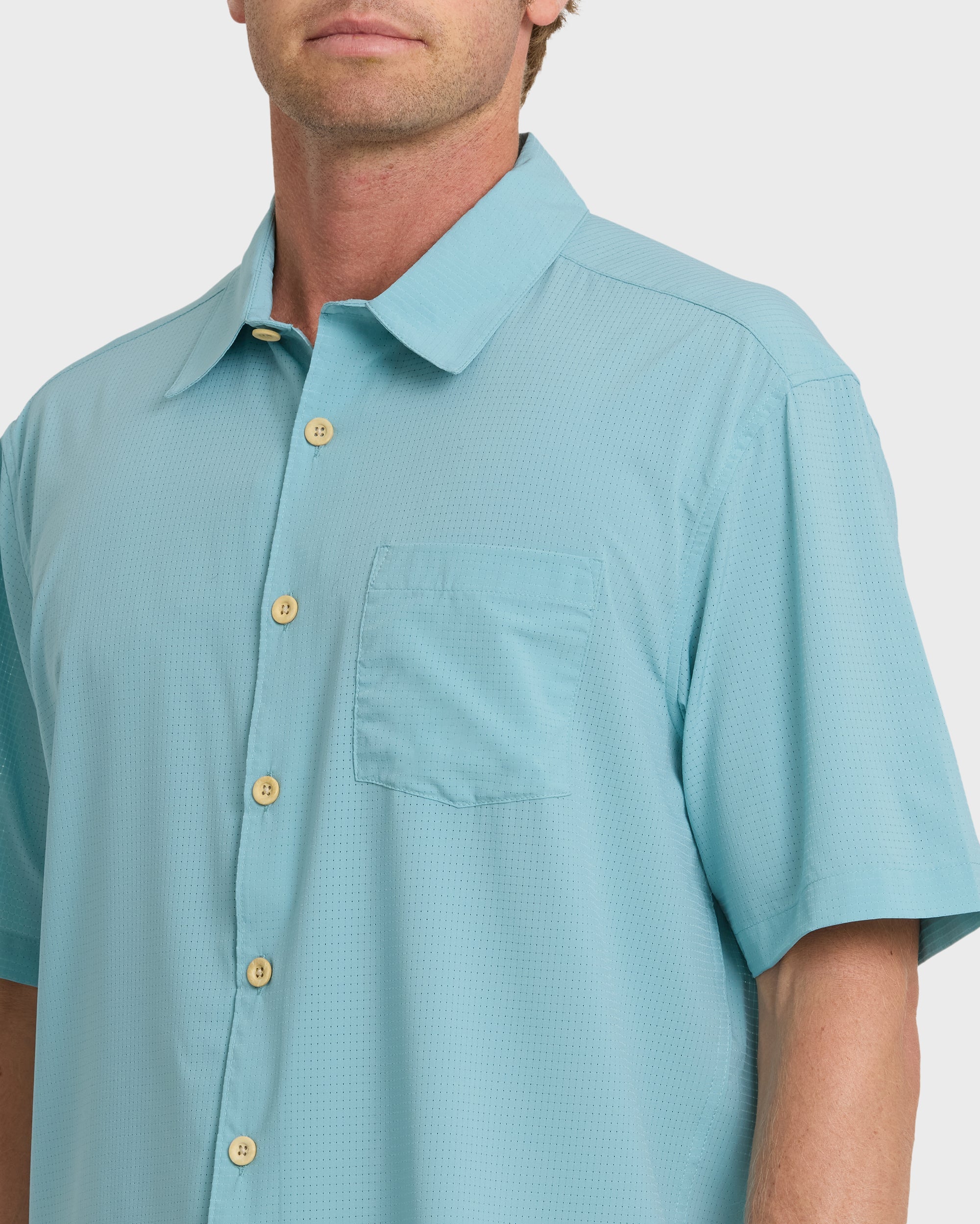Chaser Short Sleeve Woven Shirt - Reef Waters