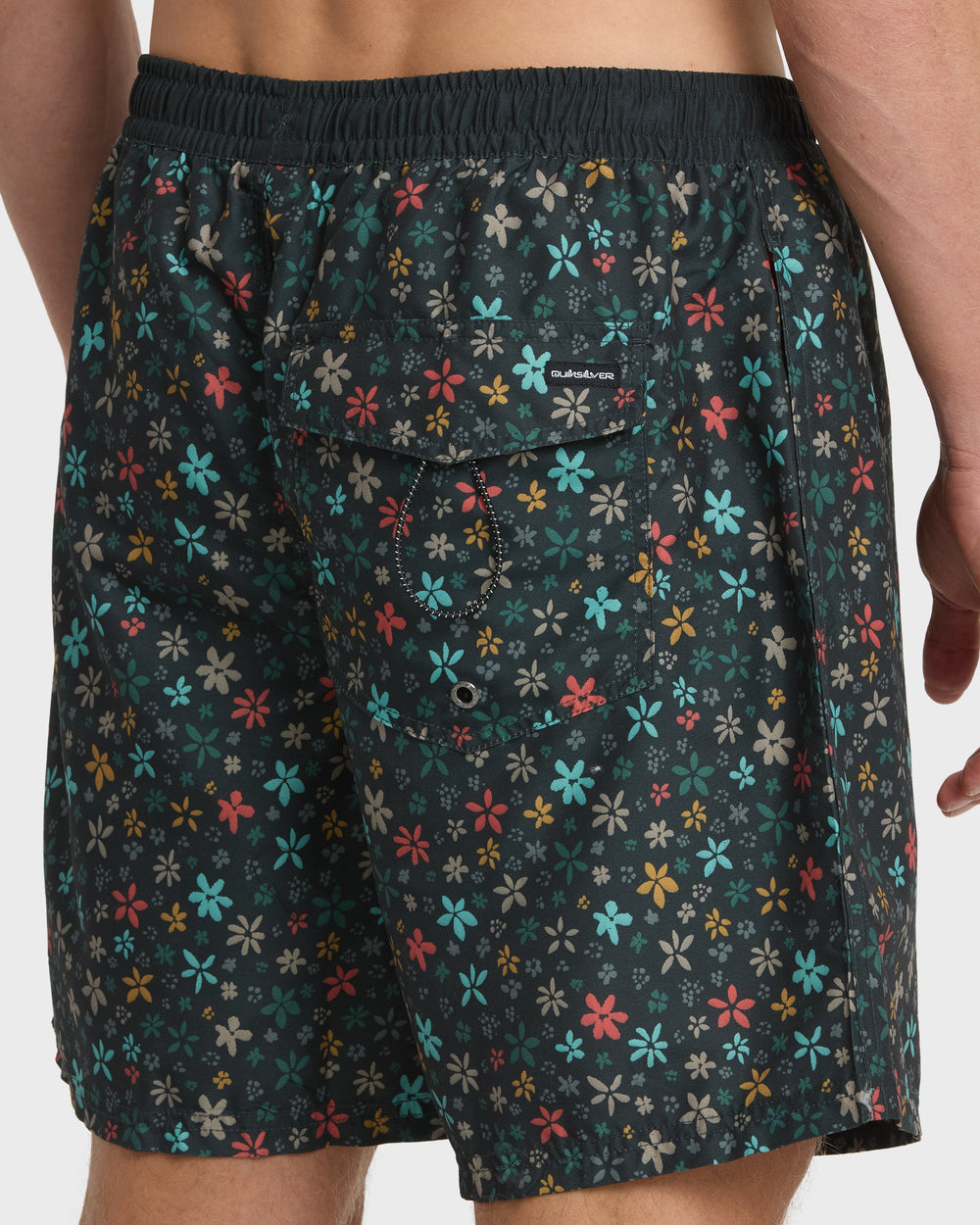 Everyday Ditsy Floral Swim Trunks - Black