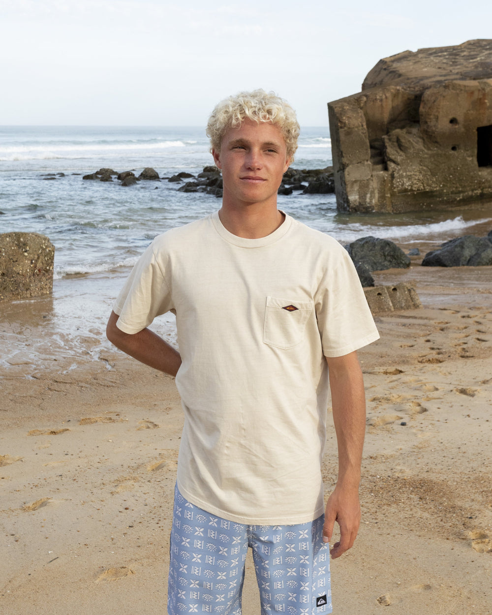 Saltwater Pocket Tee - Moonstruck