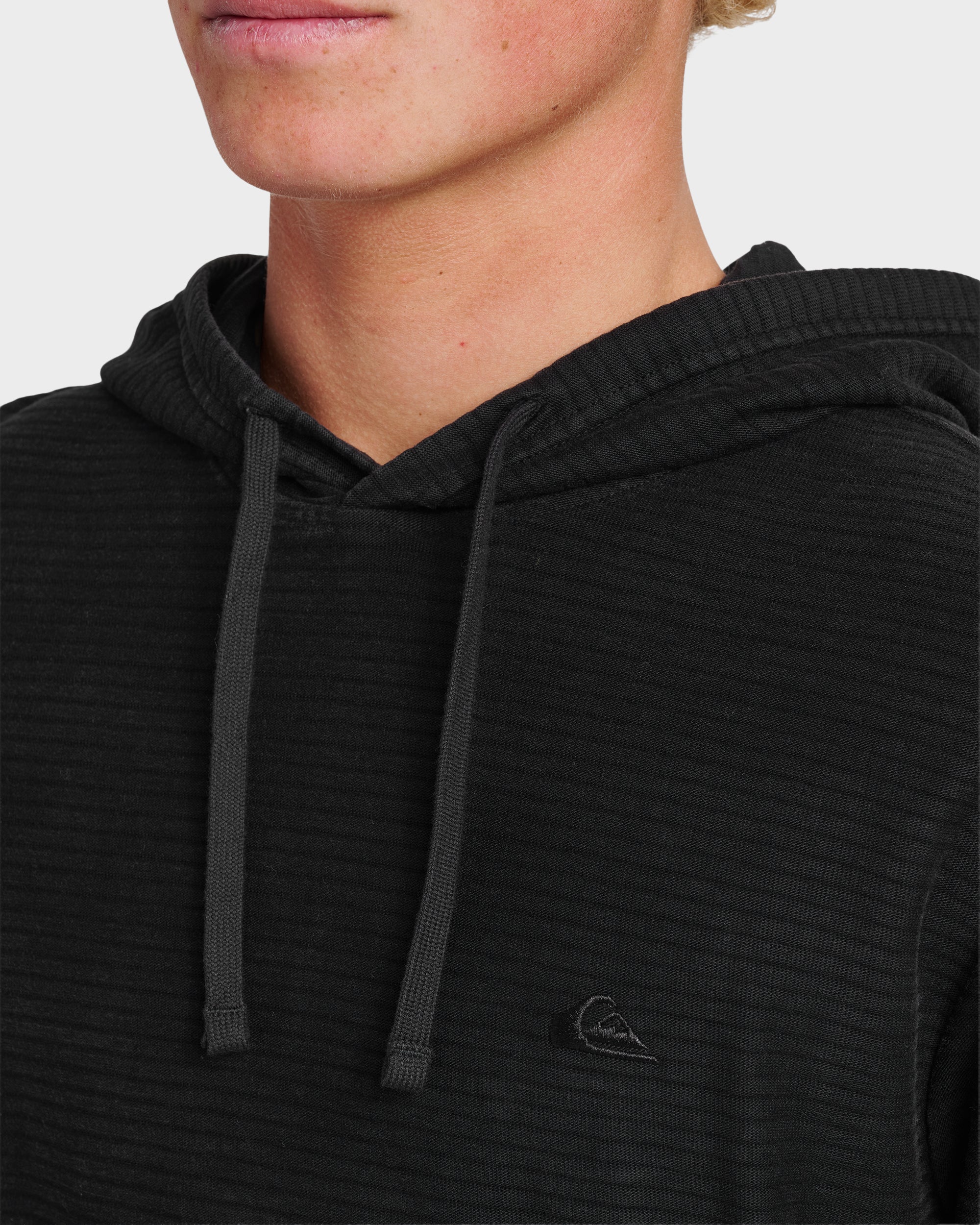 Alamitos Long Sleeve Hooded Top - Black
