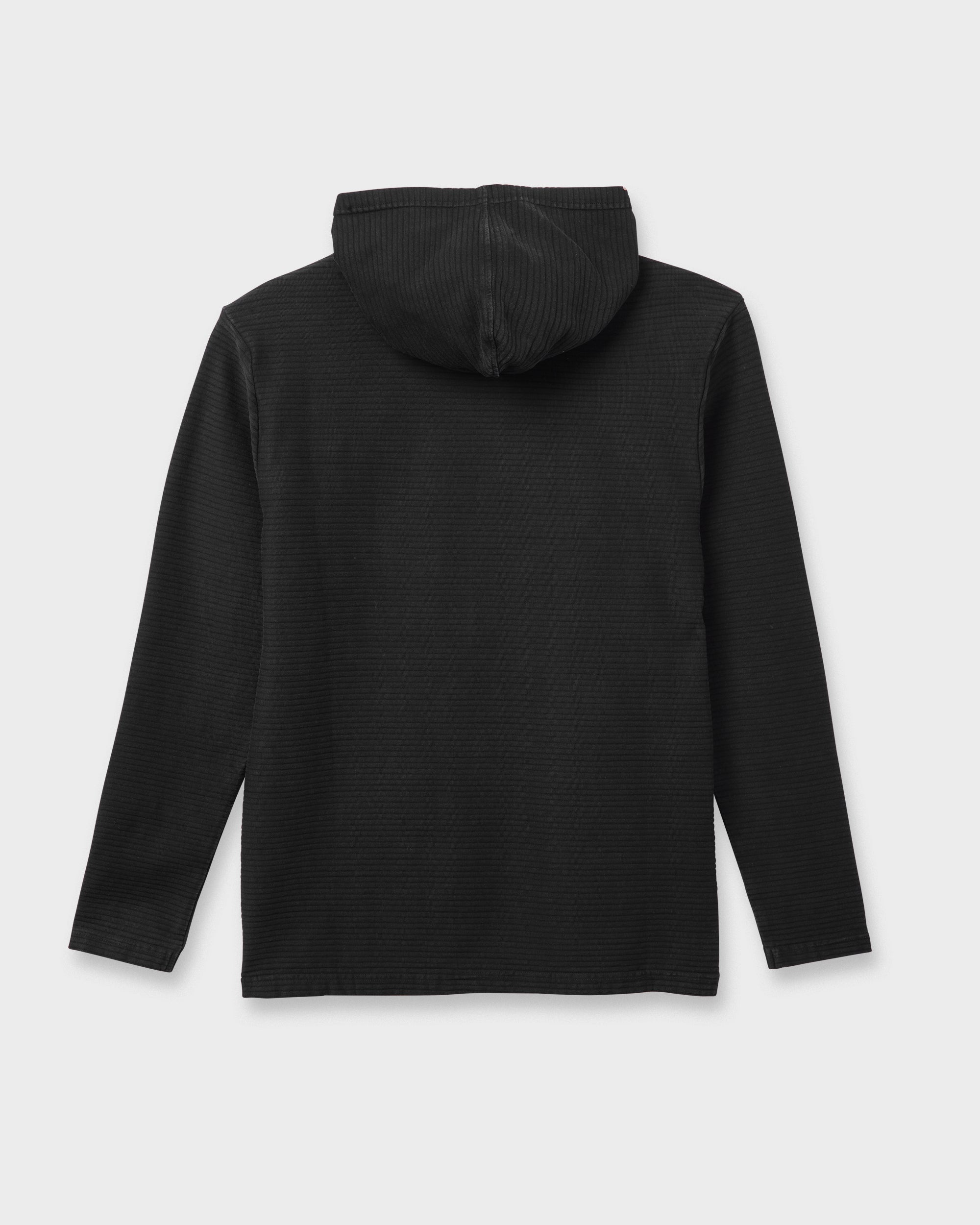 Alamitos Long Sleeve Hooded Top - Black