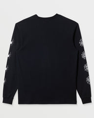 Webbed Long Sleeve T-Shirt - Black