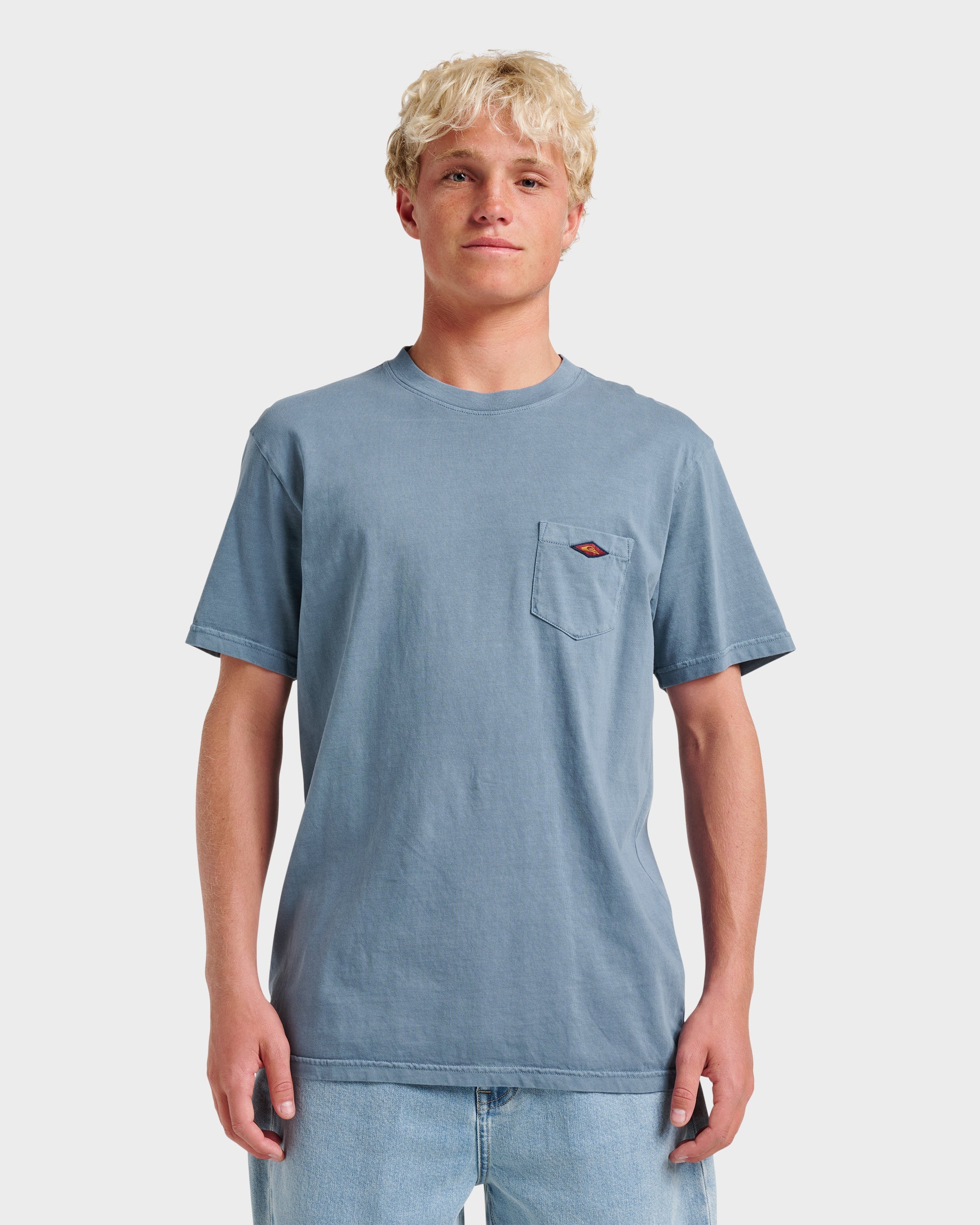 Saltwater Pocket Tee - China Blue