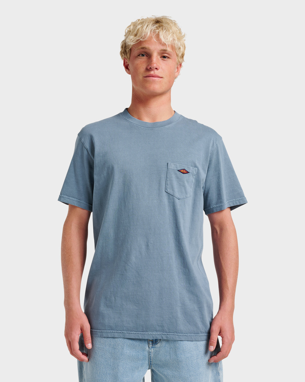 Saltwater Pocket Tee - China Blue