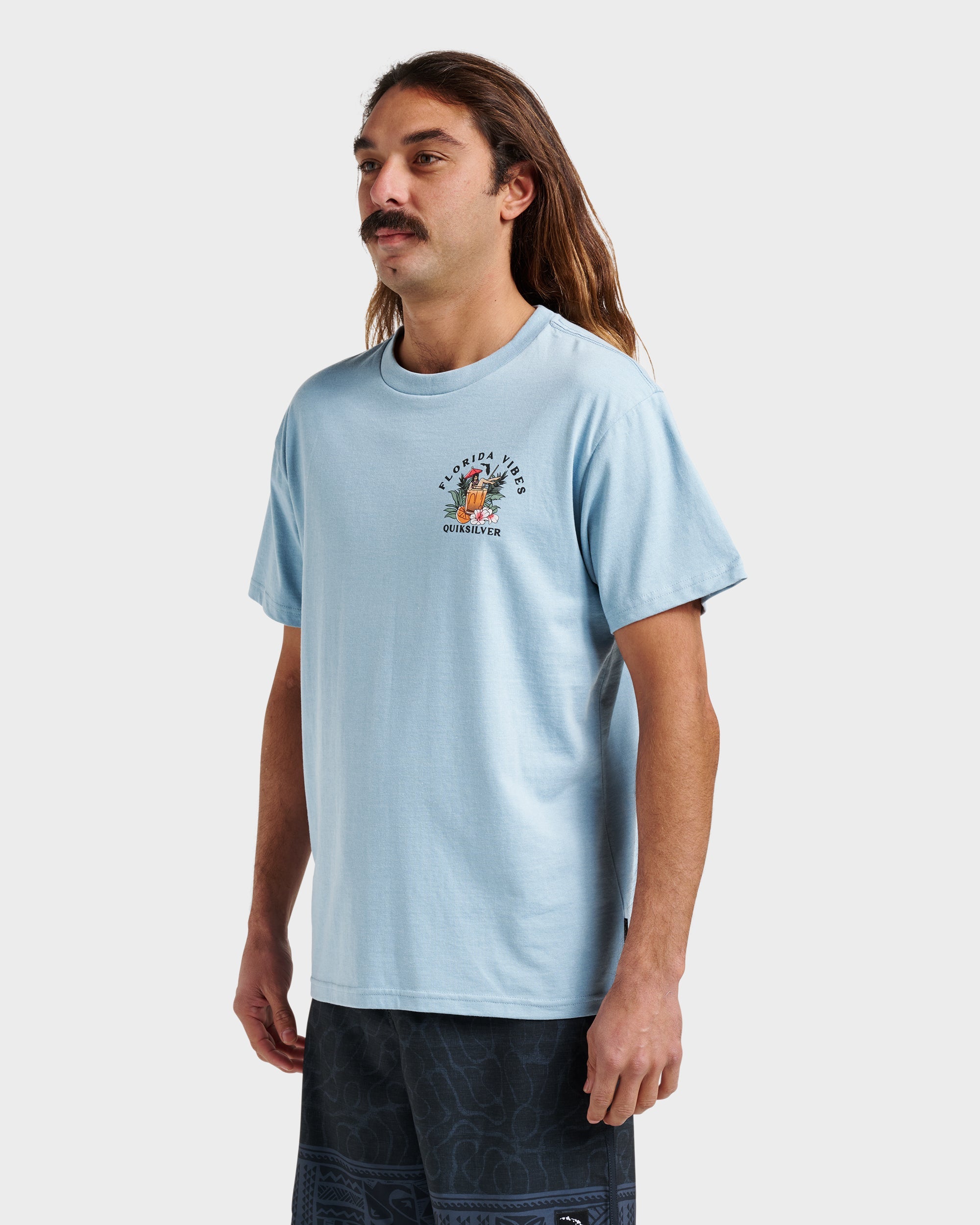 Fl Florida Vibes Classic T-shirt - Ashley Blue Heather