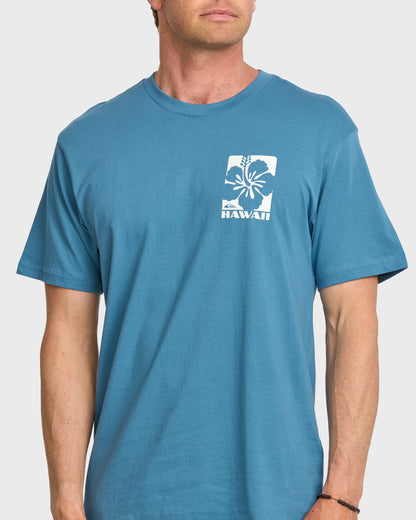 Hi Hibiscus Classic T-shirt - Copen Blue