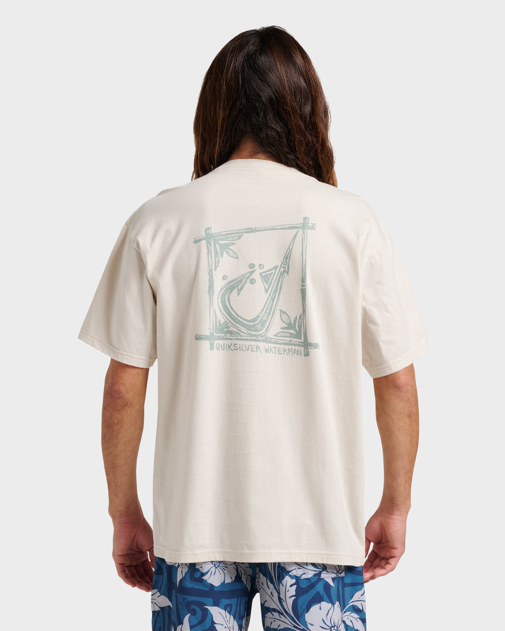 Waterman Hooked On Classic T-shirt - Moonbeam