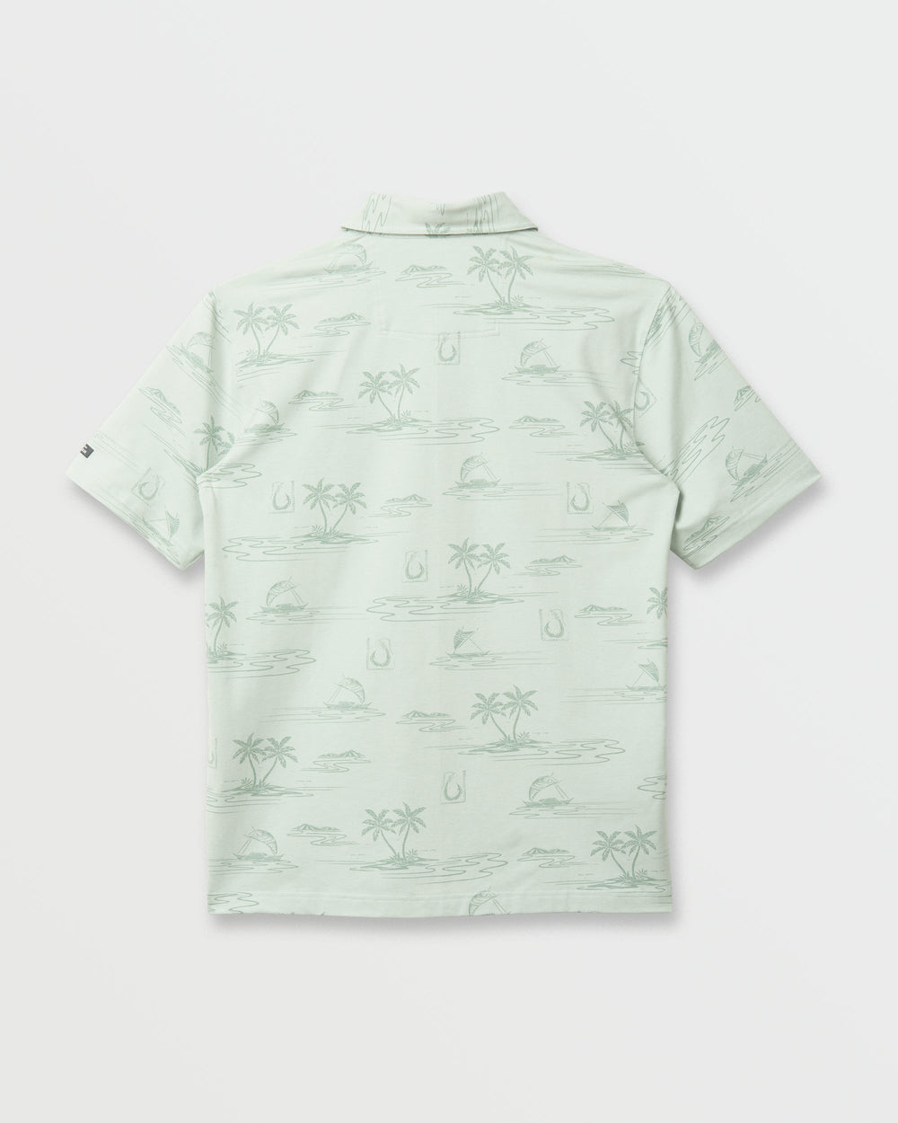 Waterman Island Daze Polo T-Shirt - Smoke Heahter