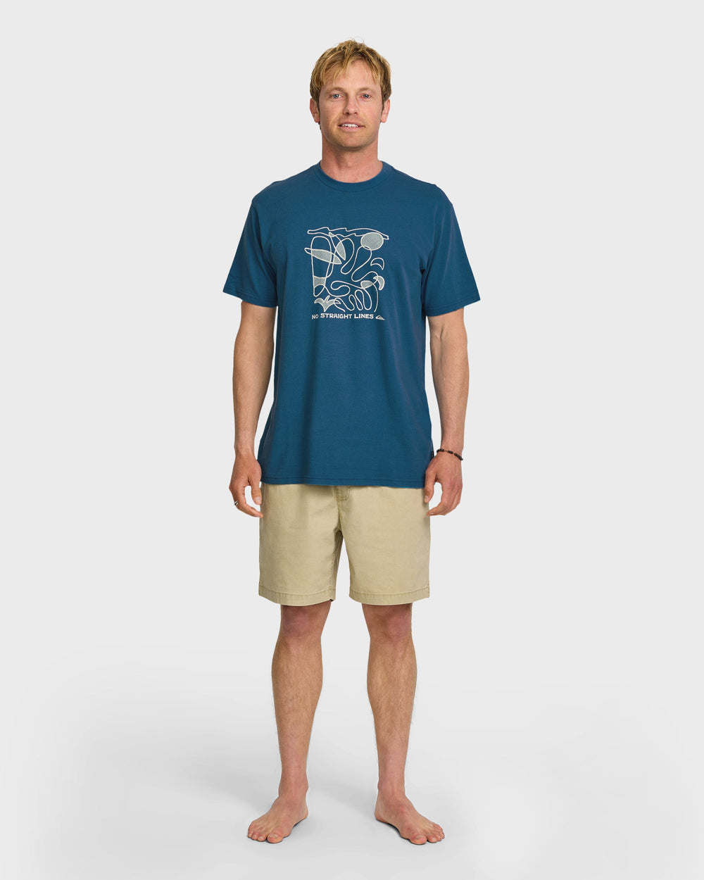 No Straight Lines Stw T-Shirt - Blue Steel