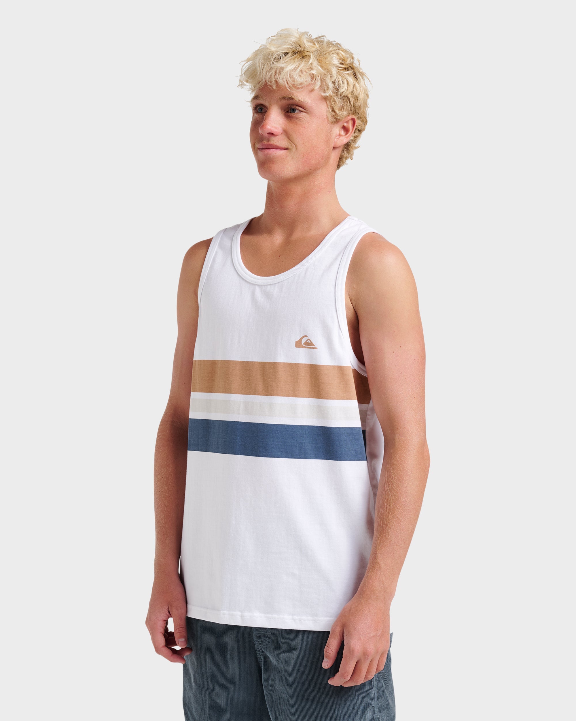 Og Stripe Tank - White