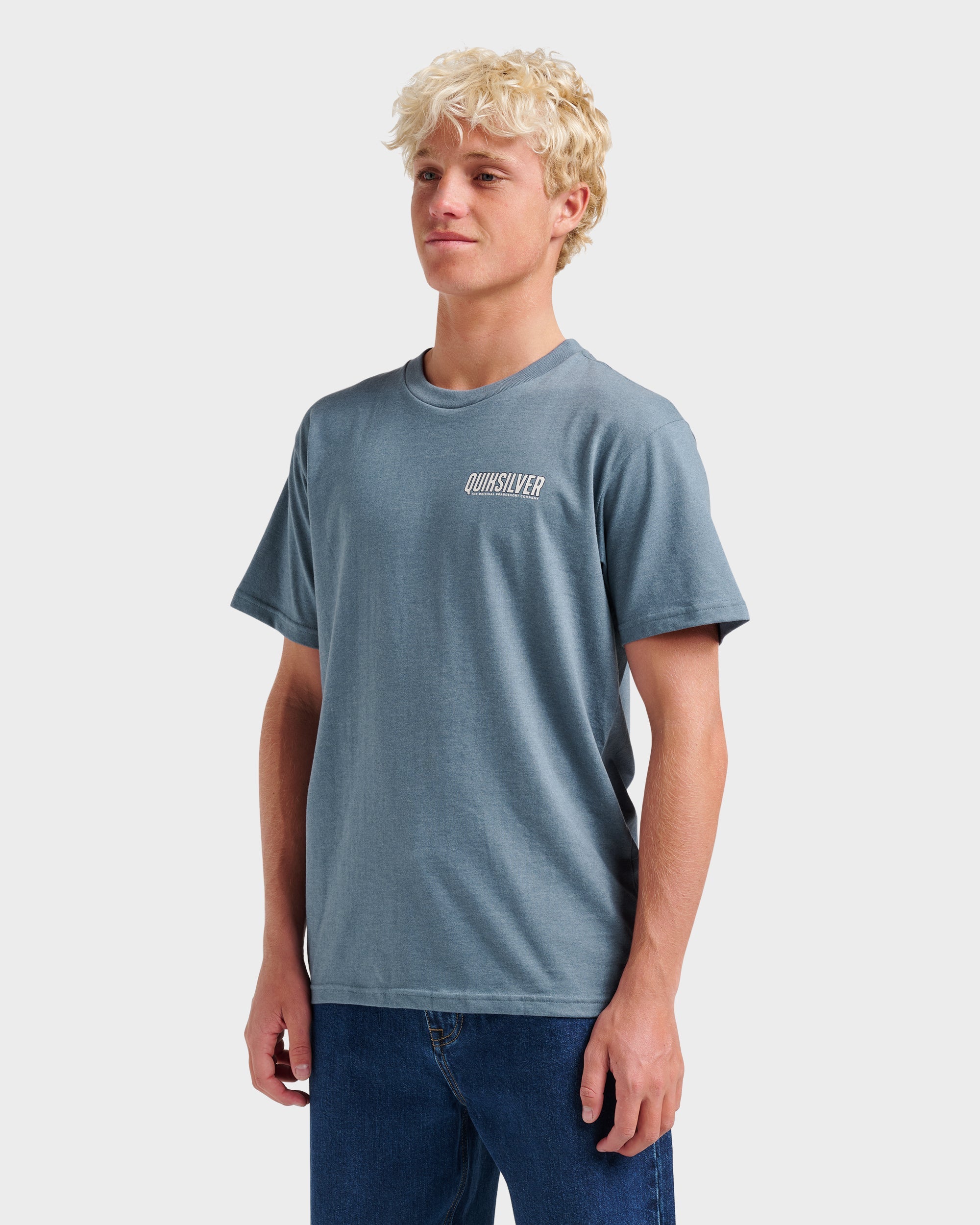 Ride Side Up Classic T-shirt - China Blue Heather
