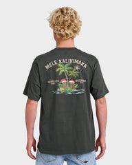Waterman Tiki Holiday Classic T-shirt - Phantom