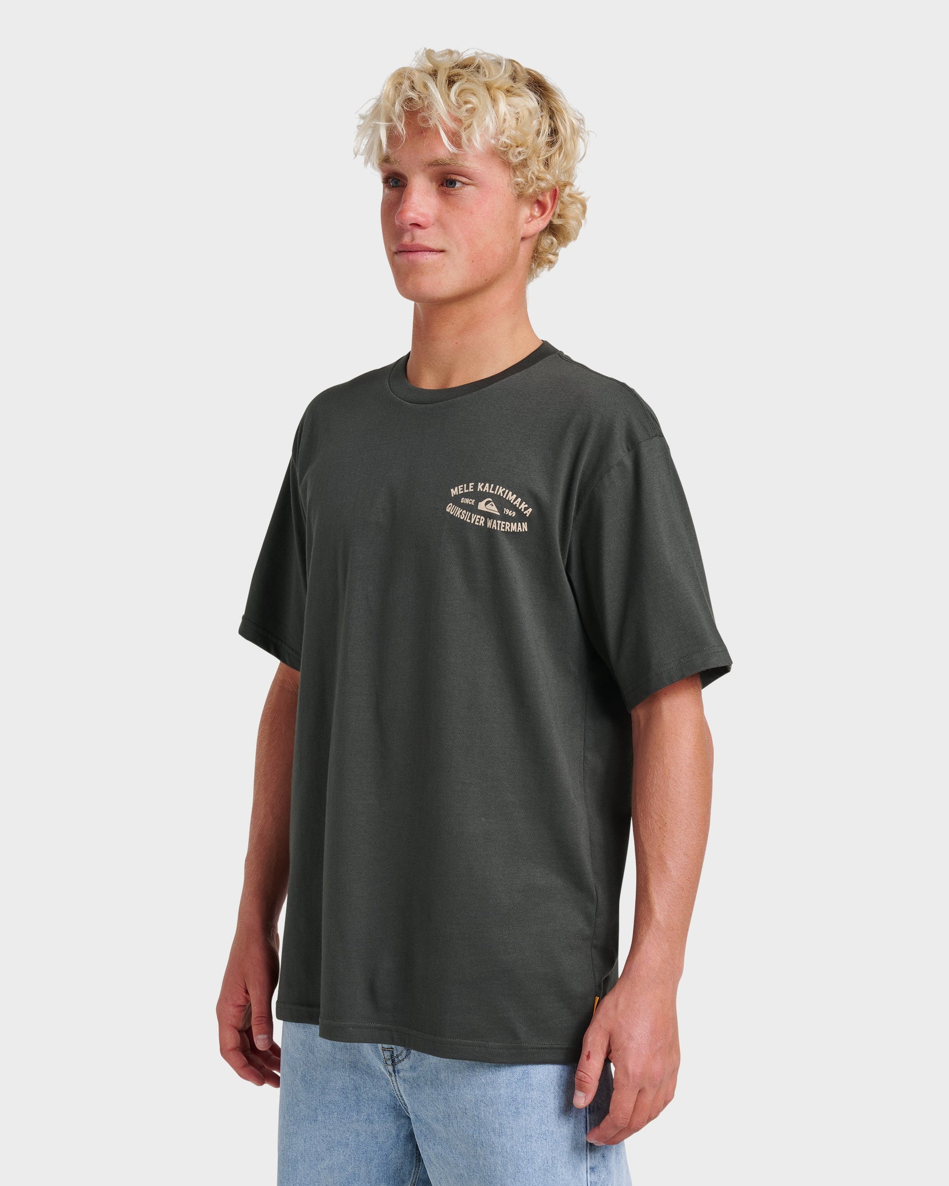 Waterman Tiki Holiday Classic T-shirt - Phantom