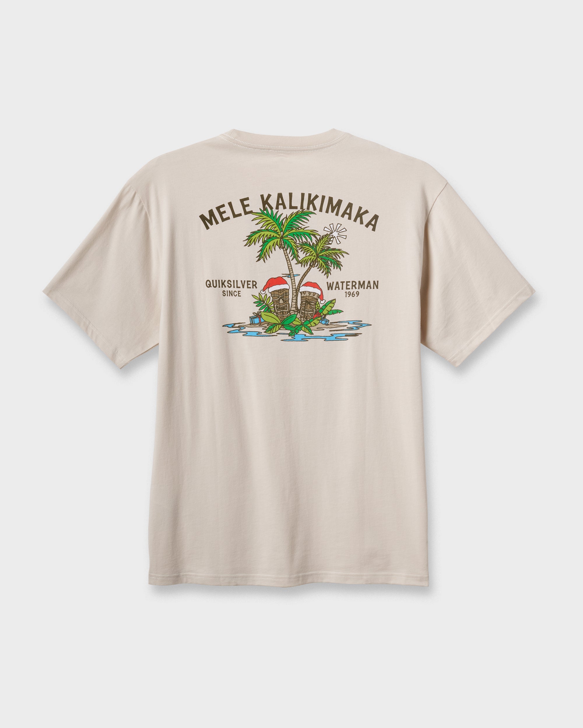 Waterman Tiki Holiday Classic T-shirt - Moonbeam