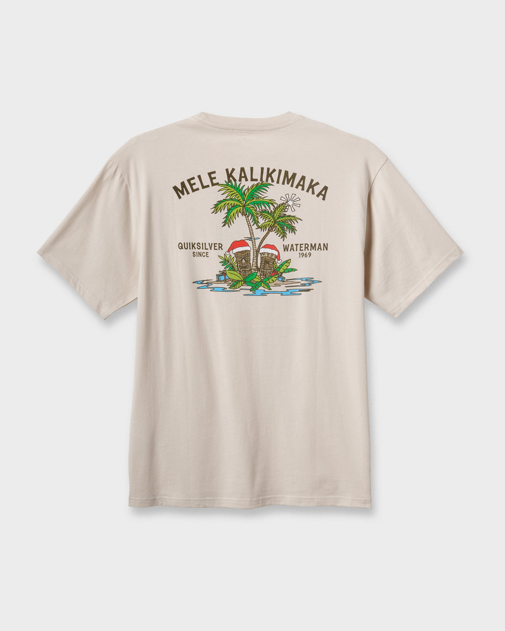 Waterman Tiki Holiday Classic T-shirt - Moonbeam