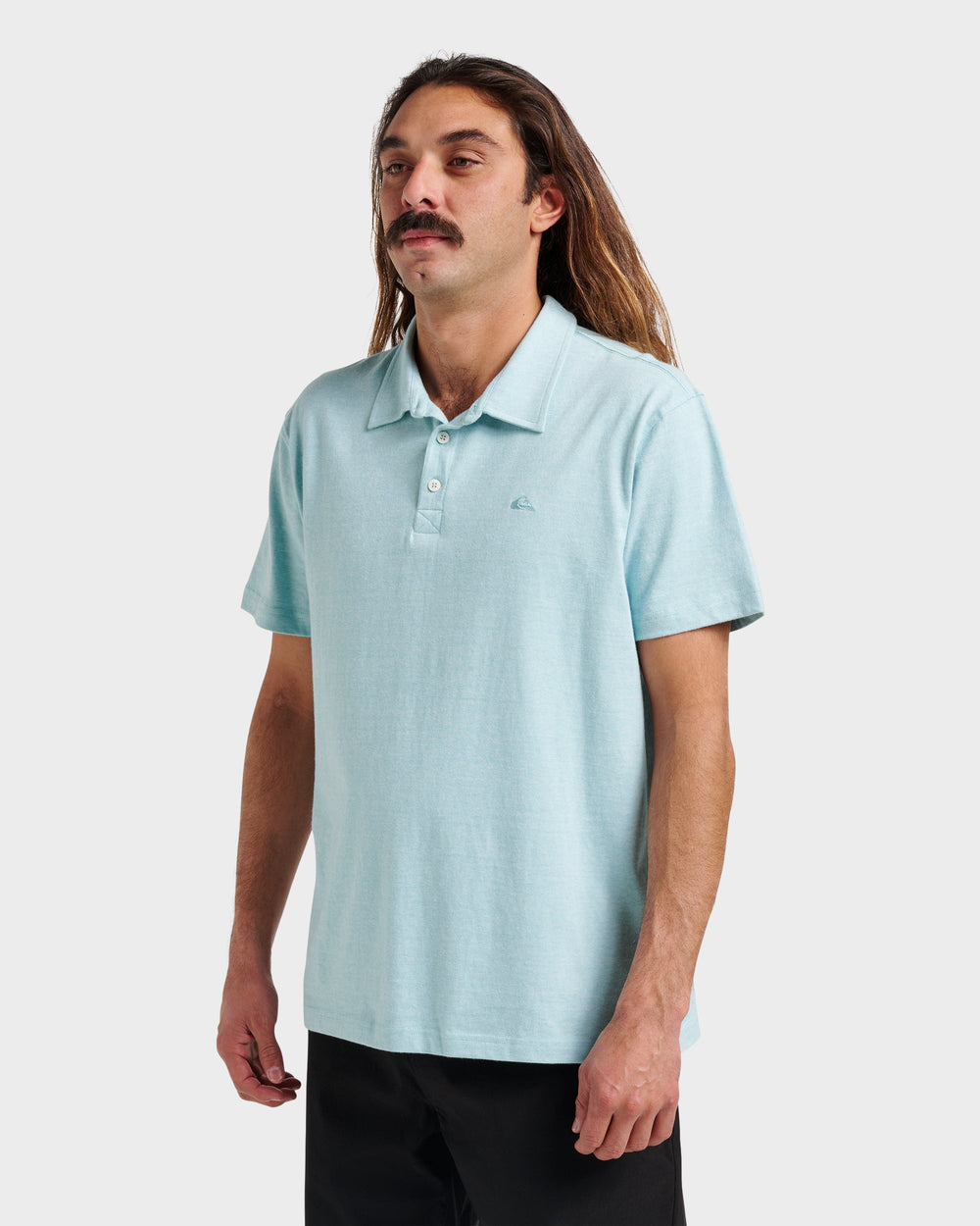 Sunset Cruise Polo Shirt - Dusty Turquoise
