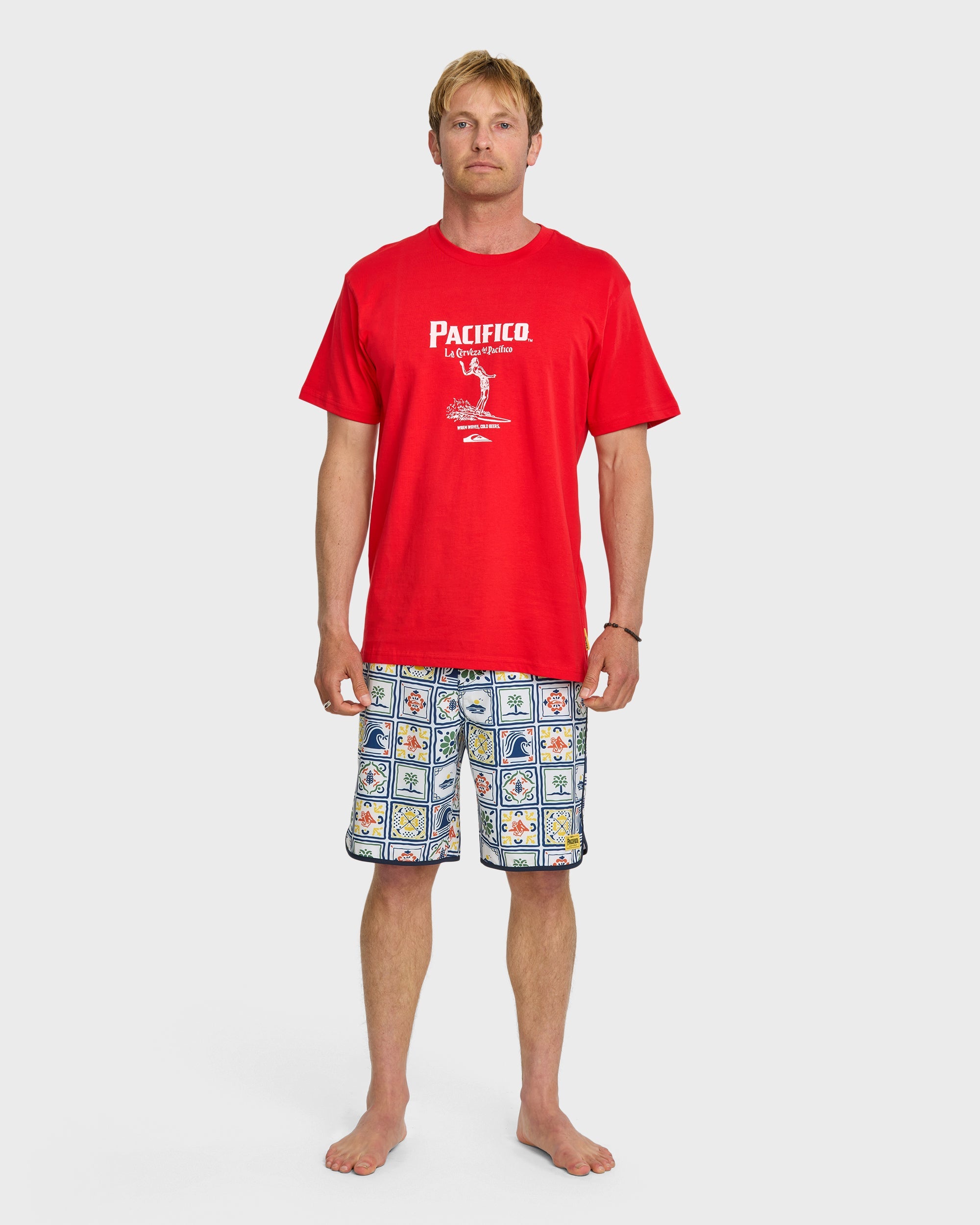 Quiksilver x Pacifico Baja Arch T-Shirt - Red